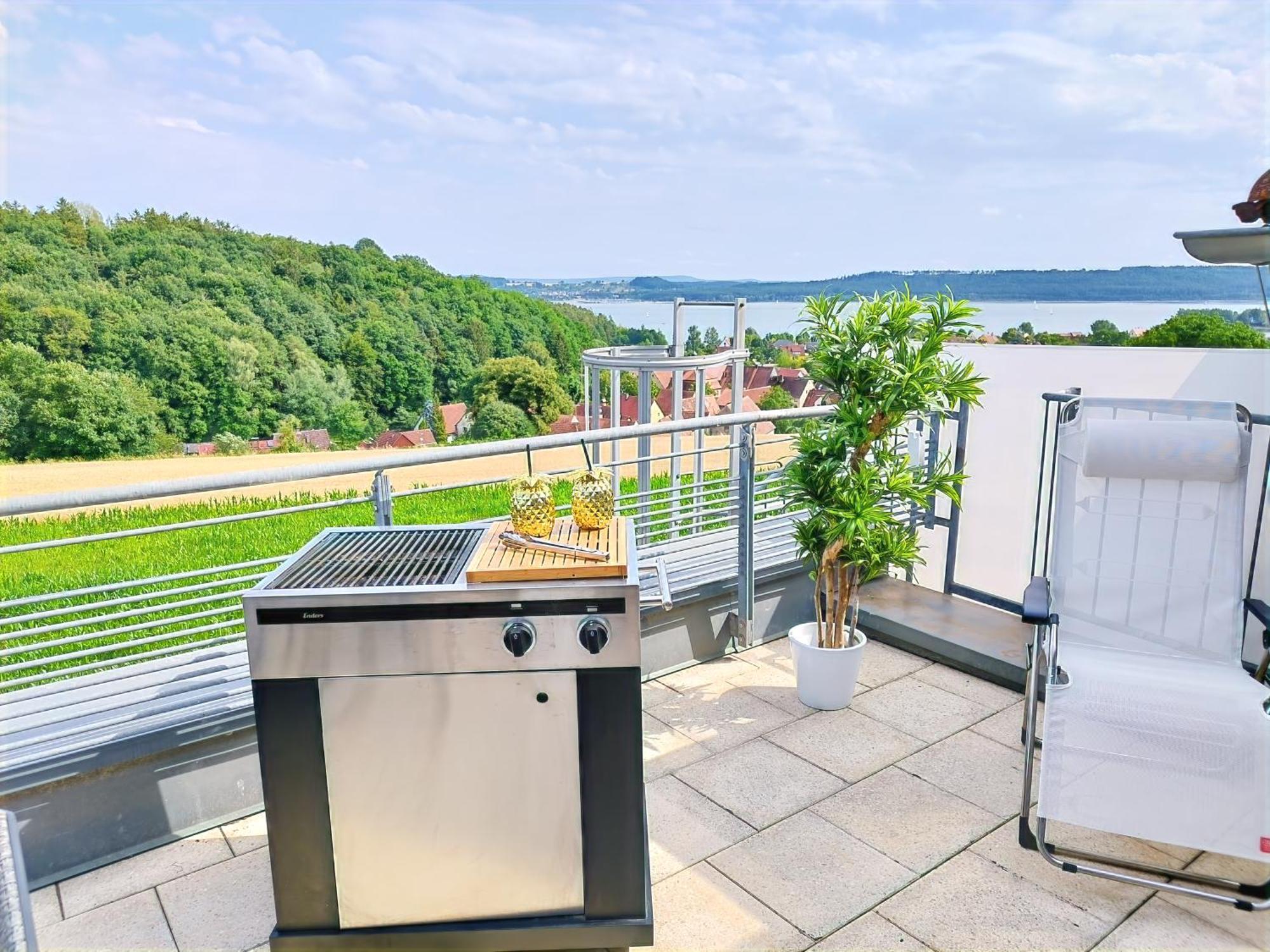 שפאלט Seeblickapartment Fuer Bis Zu 12, Nuernberg & Schwabach In 30-35 Minuten Zu Erreichen, Sauna, Arbeitsplatz, Dachterrasse & Grill מראה חיצוני תמונה