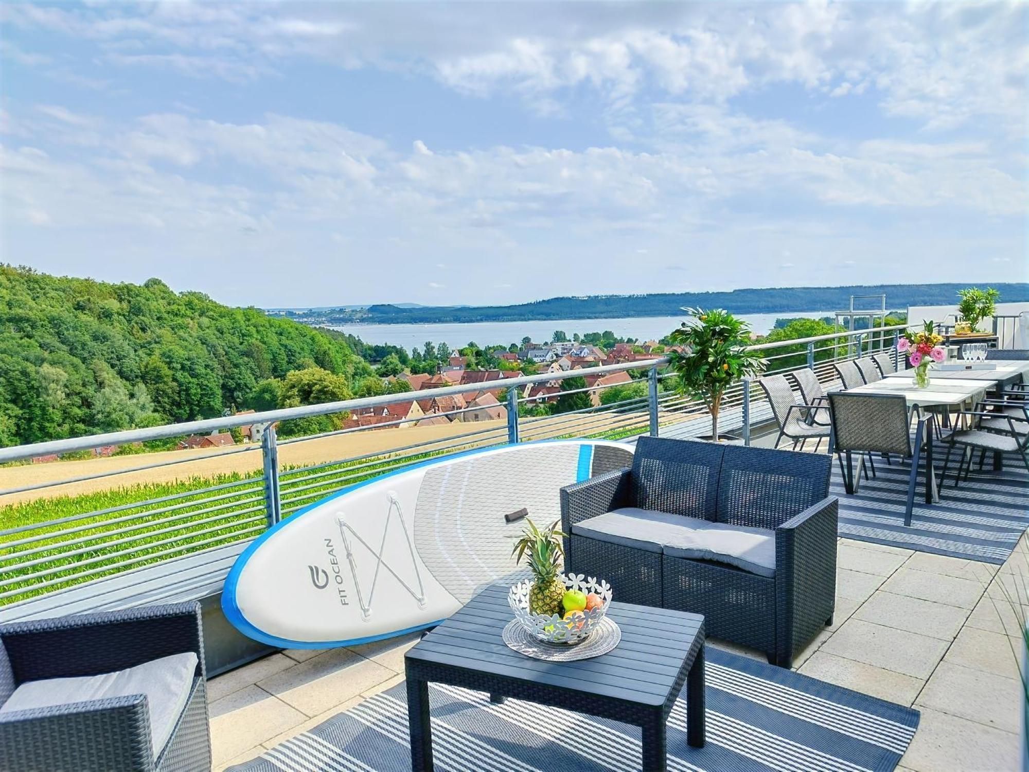 שפאלט Seeblickapartment Fuer Bis Zu 12, Nuernberg & Schwabach In 30-35 Minuten Zu Erreichen, Sauna, Arbeitsplatz, Dachterrasse & Grill מראה חיצוני תמונה
